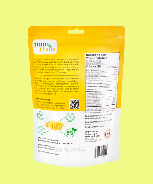 Chips Banane Croustillantes 240g