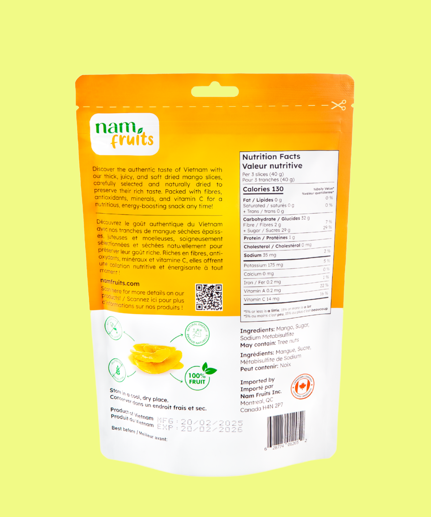 Dried Mango Slices 454g