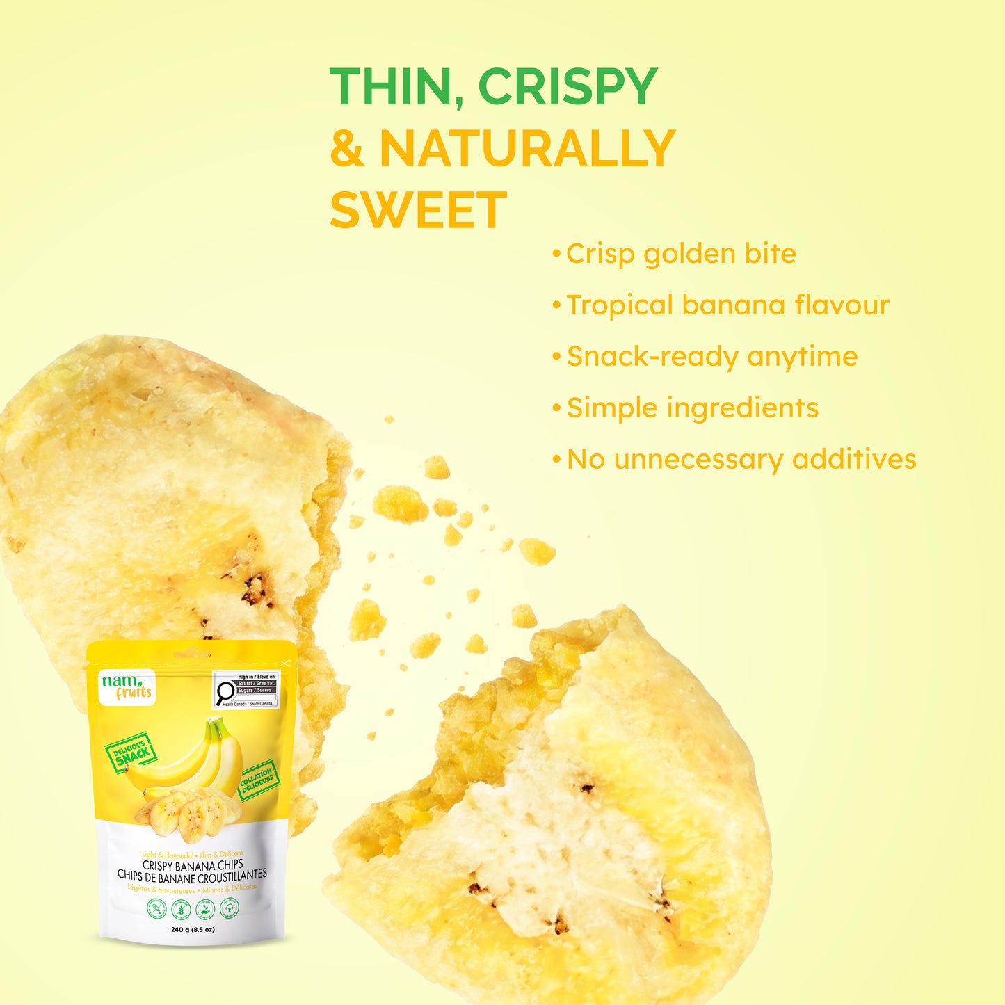 Crispy Banana Chips 240g